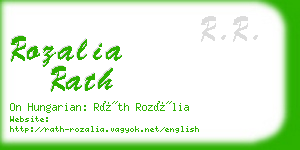 rozalia rath business card